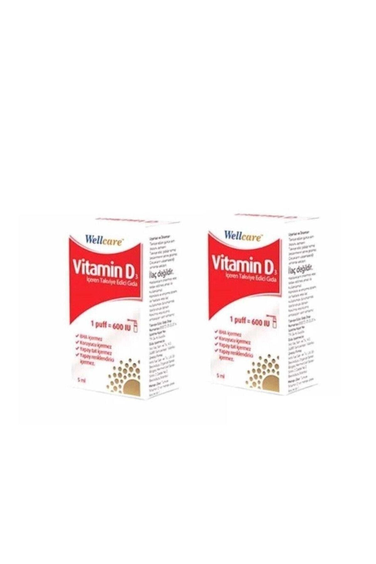 Vitamin D3 600 Iu 5 Ml Sprey 2'li