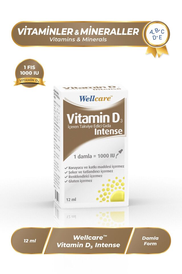 D3 Vitamini Yoğun 1000 Iu 12 ml Damla