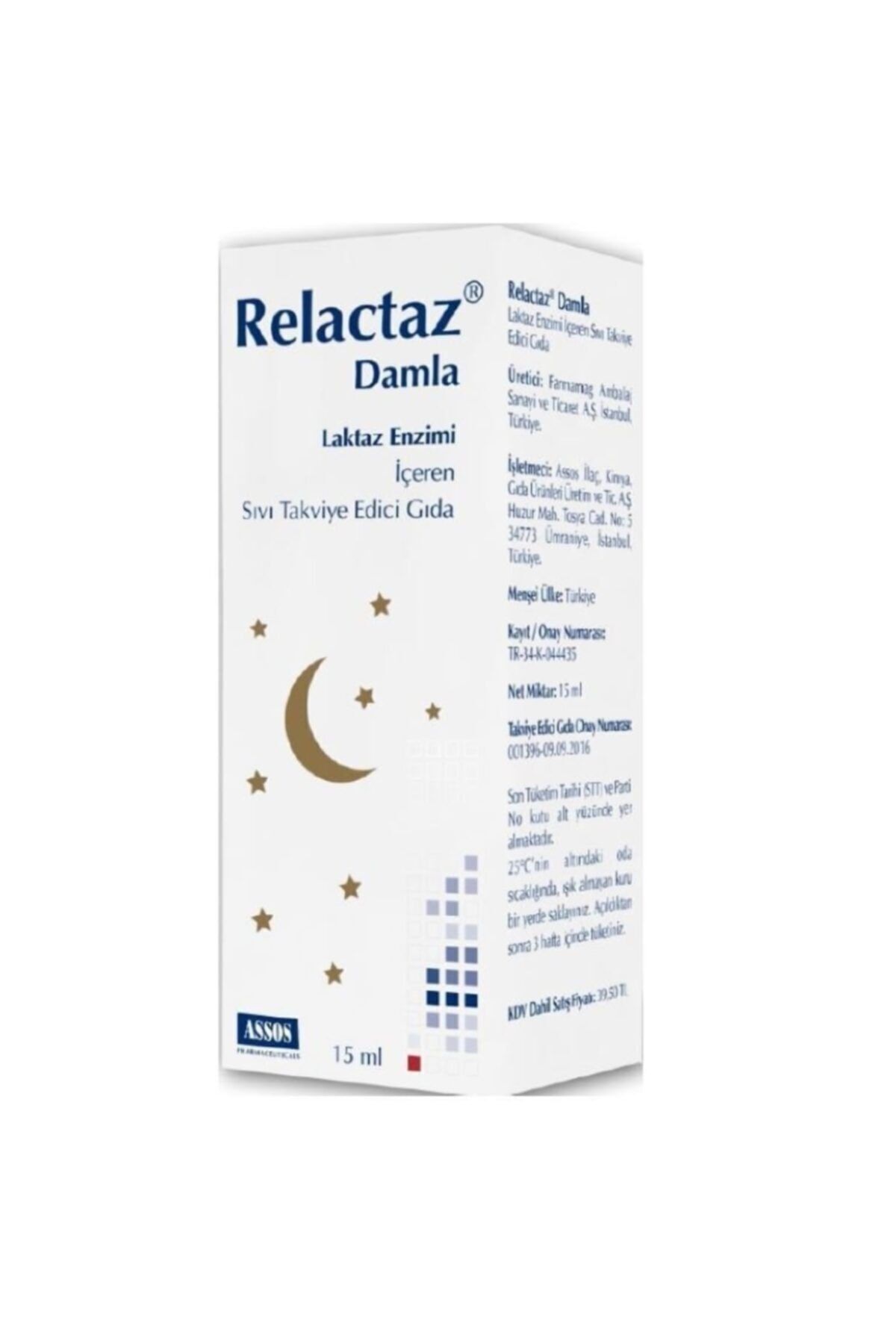 Relactaz Laktaz Enzimi Içeren Damla 15 Ml