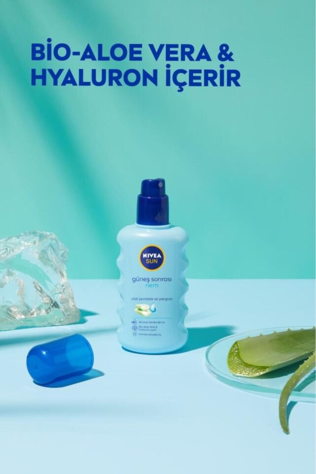 SUN Ferahlatıcı Güneş Sonrası Vücut Spreyi 200ml, Nemlendirici, Aloe Vera, Anında Rahatlama,Hyaluron