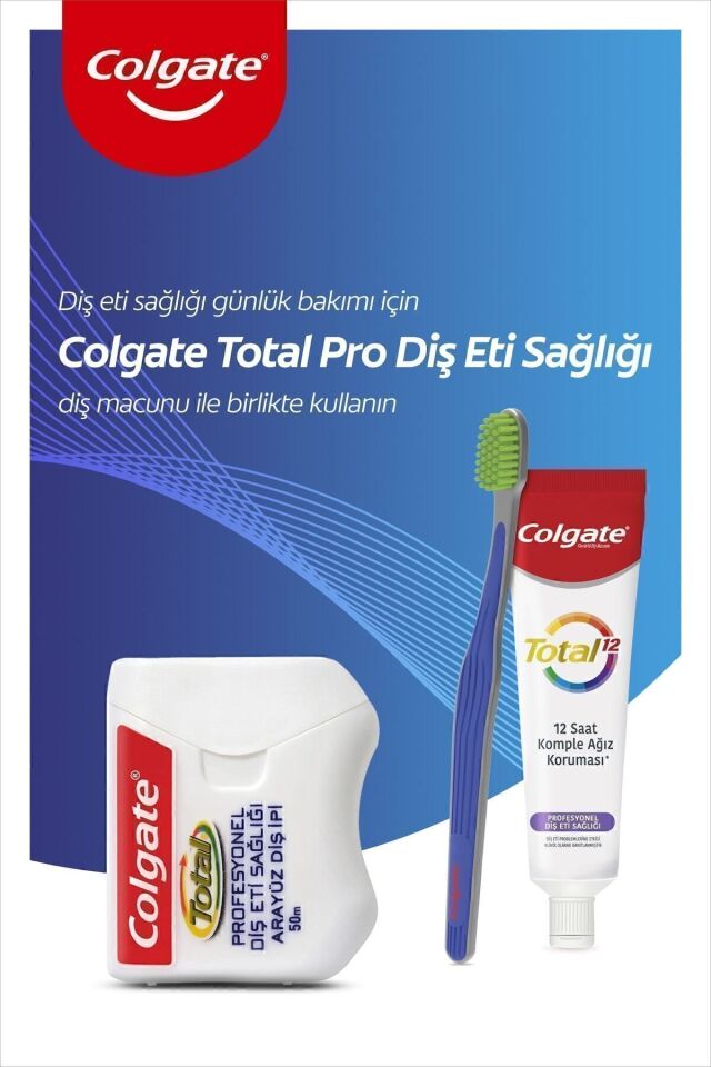 Total Profesyonel Diş Eti Sağlığı Arayüz Diş İpi 3 x 50 m