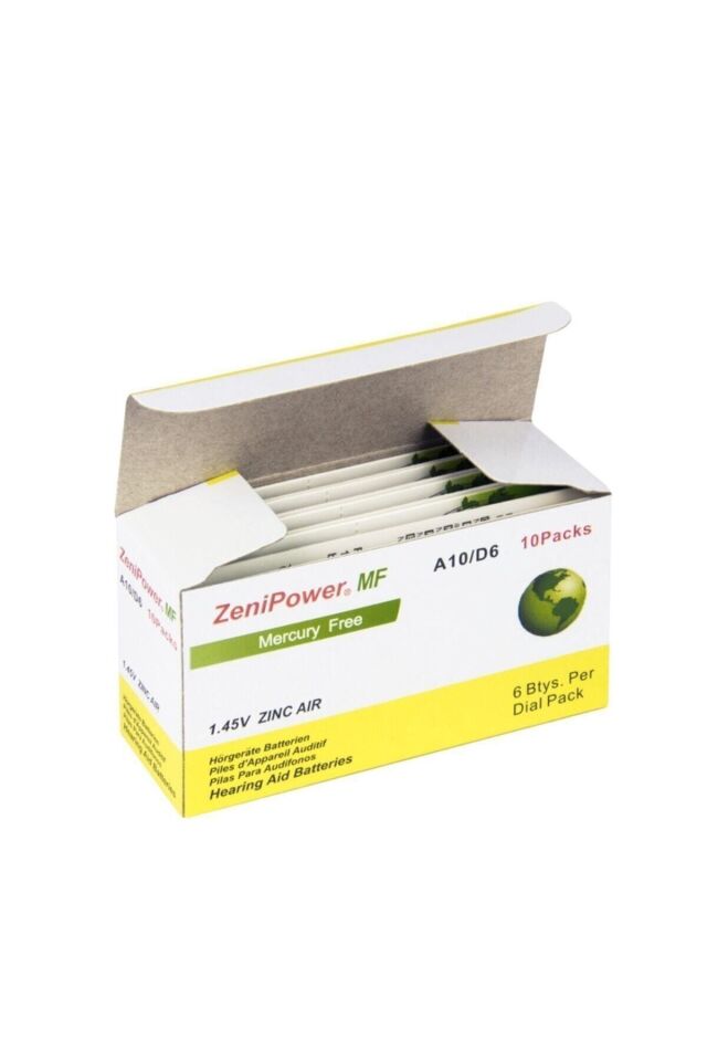 A10 Numara Kulaklık Işitme Cihazı Pili 5 Paket-30 Adet