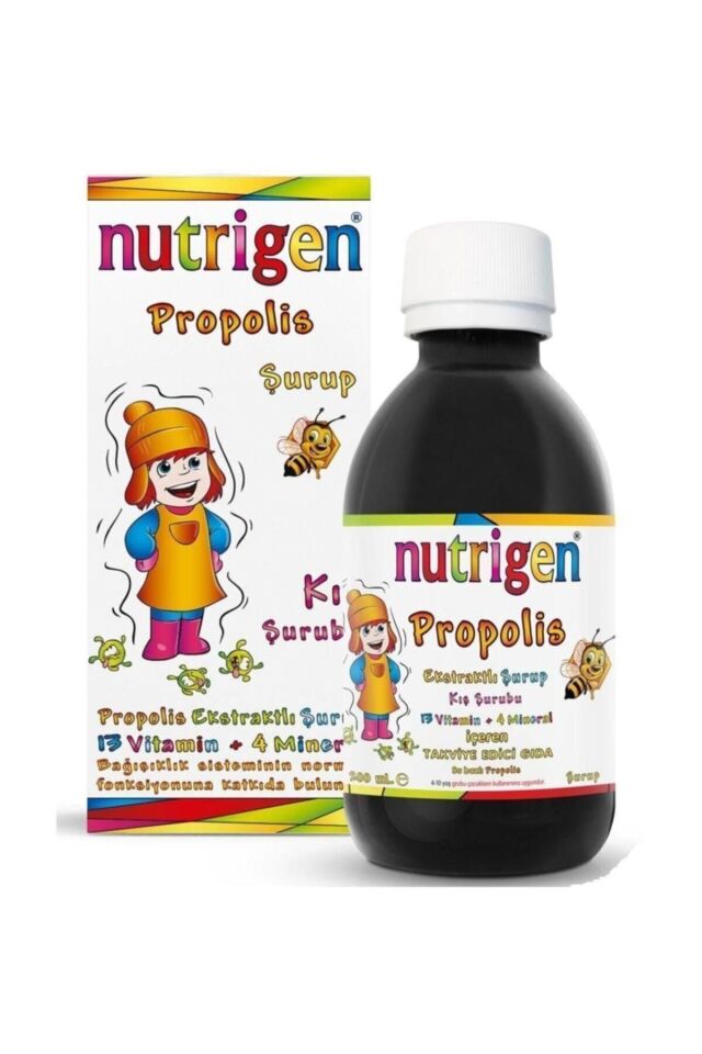 NUTRİGEN Propolis 13 Vitamin 4 Mineral Kış Şurubu Yeni Kutu 8692860200168