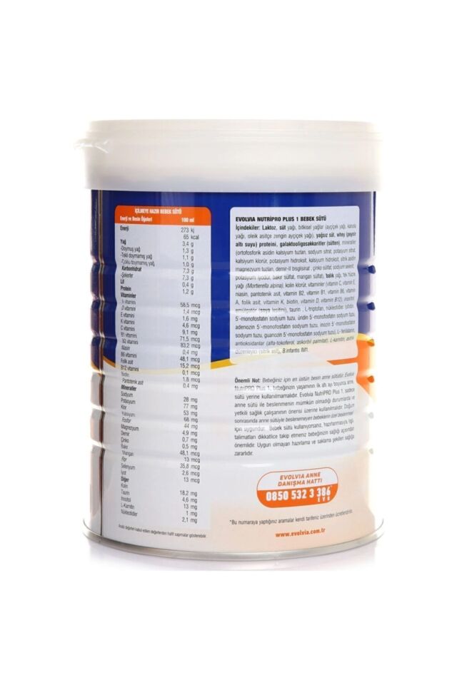 Nutripro Plus 1 Bebek Sütü 800 Gr (0-6 Ay) 3 Adet