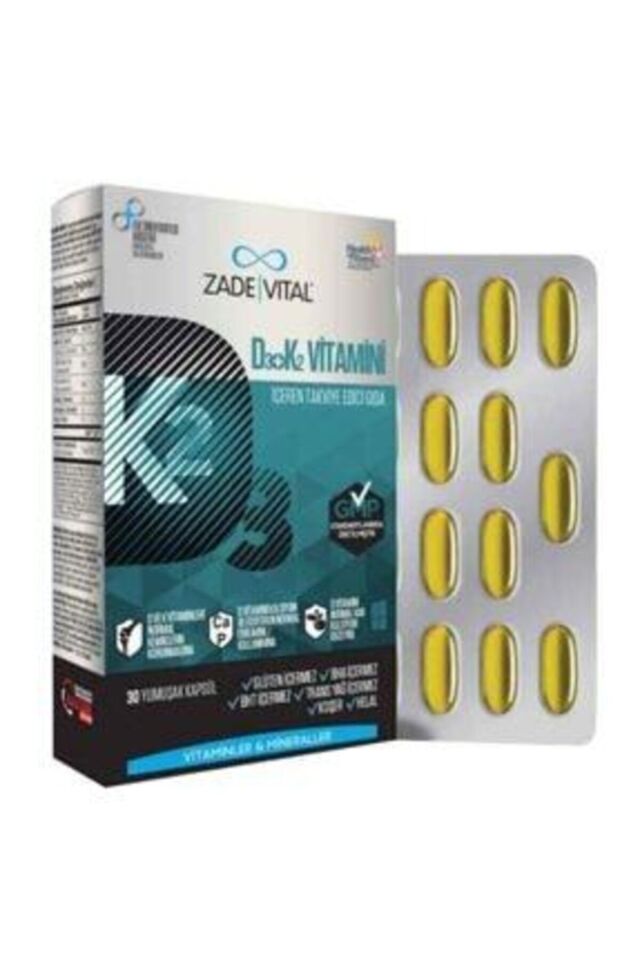 D3 K2 Vitamini 30 Kapsül