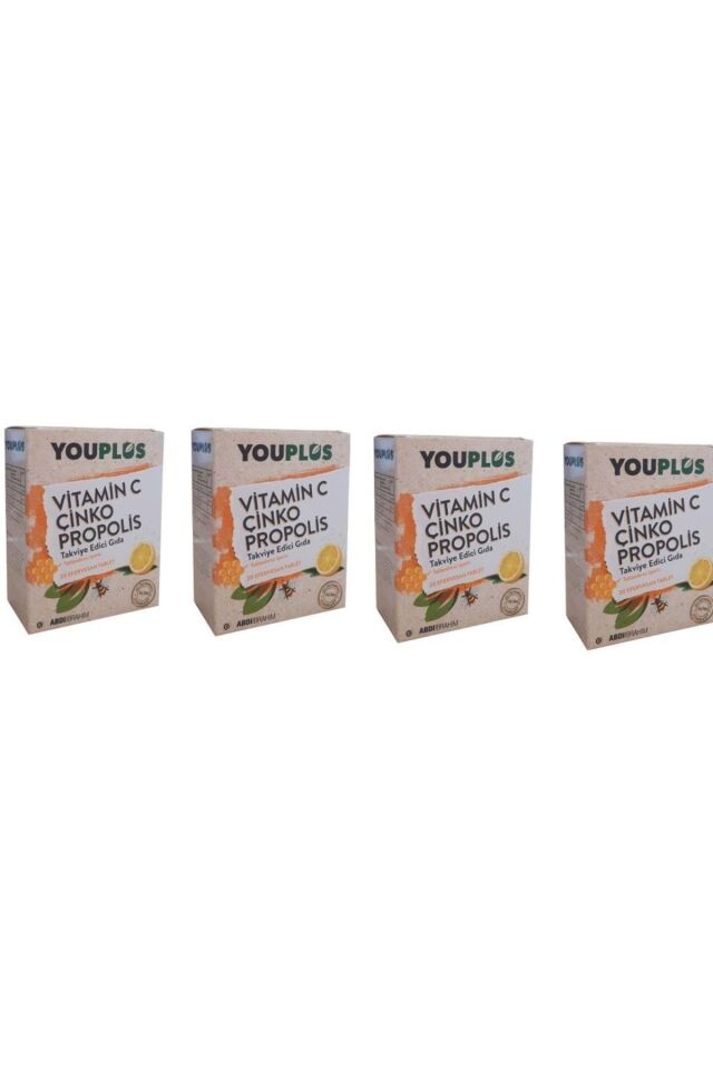 Vitamin C Çinko Propolis 20 Efervesan-4 Kutu