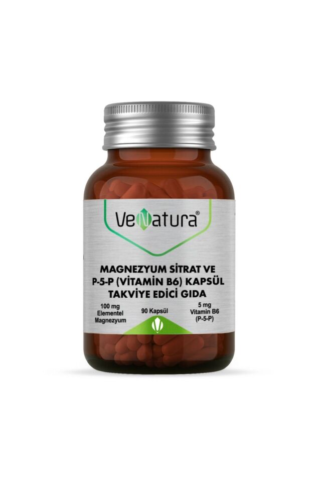 Magnezyum Sitrat Ve P-5-p Vitamin B6 90 Kapsül - (: 11/2027)