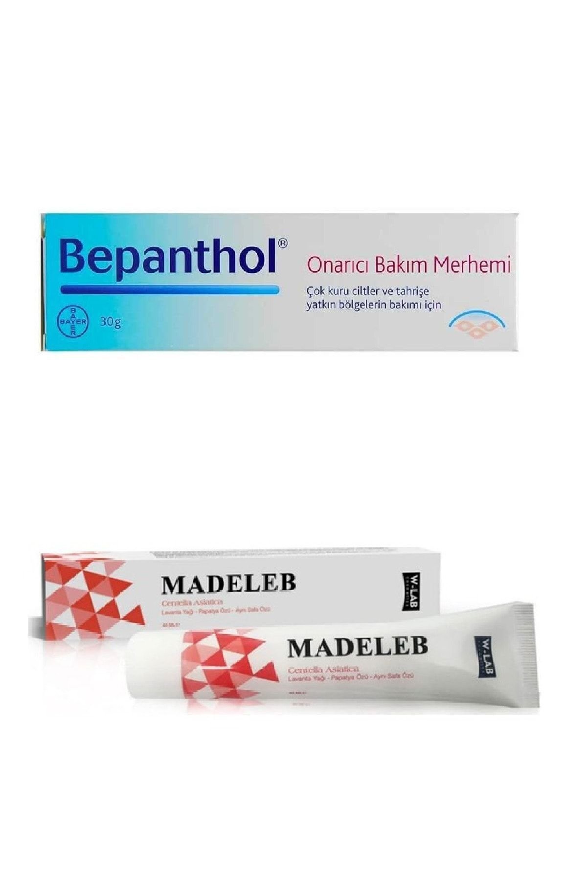 Bepanthol Onarıcı Bakım Merhemi 30 Gr + Madeleb
