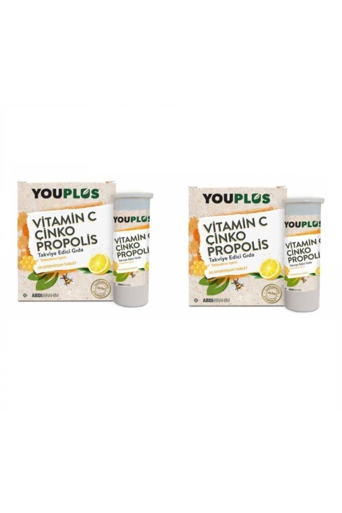 Vitamin C Çinko Propolis 20 Efervesan Tablet 2 Adet