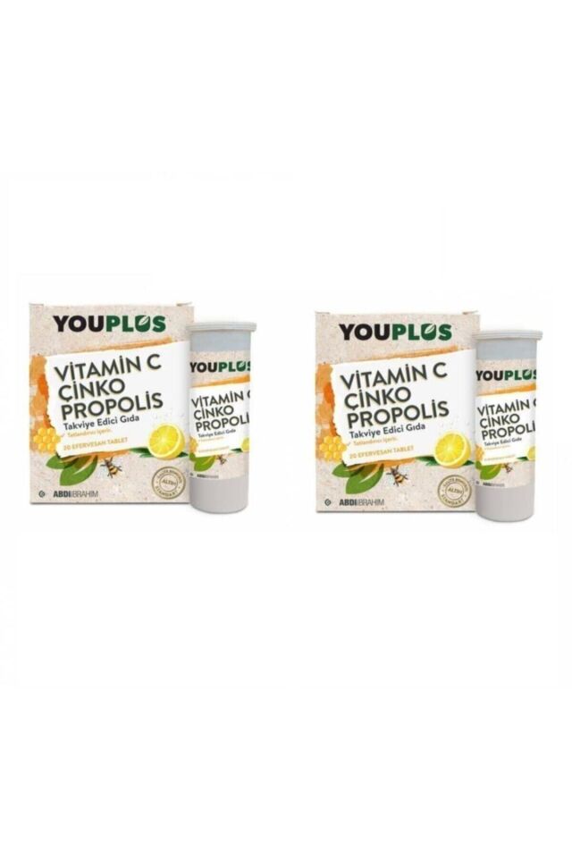 Vitamin C Çinko Propolis 20 Efervesan Tablet 2 Adet