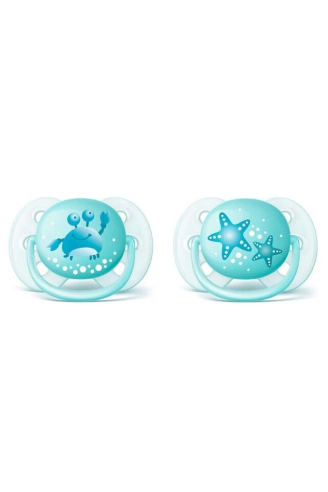 Philips Scf226/20 Ultra Soft Desenli Emzik (0-6 Ay) Mavi 2li