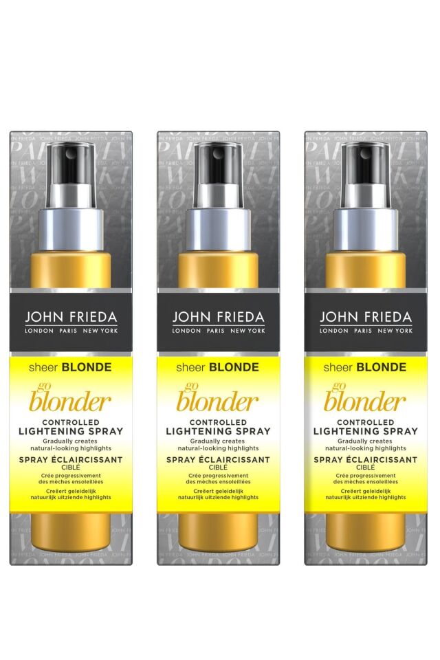Sarı Saçlar İçin Renk Açıcı Sprey - Go Blonder Controlled Lightening Spray 100ml x 3  5037156159233.