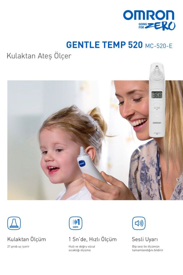 Gentle Temp 520, Kulaktan 1 Sn'de Ölçüm Yapan Ateş Ölçer
