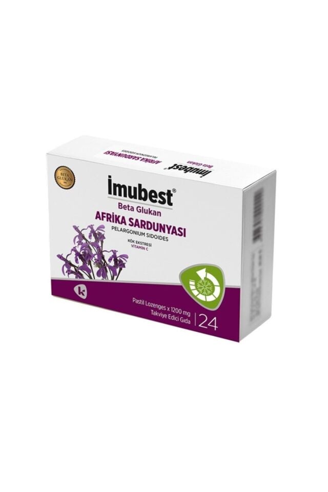 24 Pastil Beta Glukan, Afrika Sardunyası Ekstresi & Vitamin C
