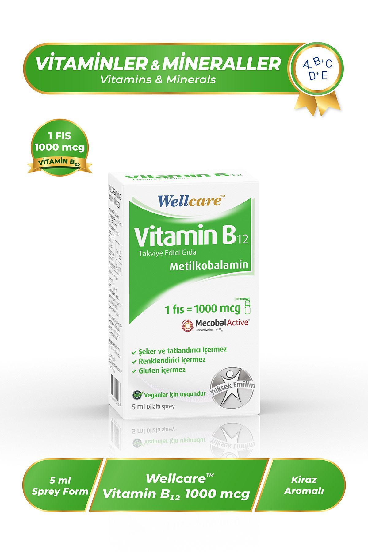 Vitamin B12 Sprey 5 ml