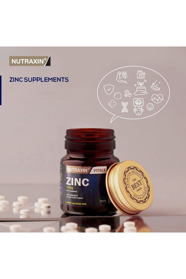 Zinc Sulphate - Çinko Takviyesi 15 Mg 100-