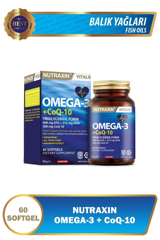 Omega-3 & Co Q-10 Yumuşak 60 Kapsül