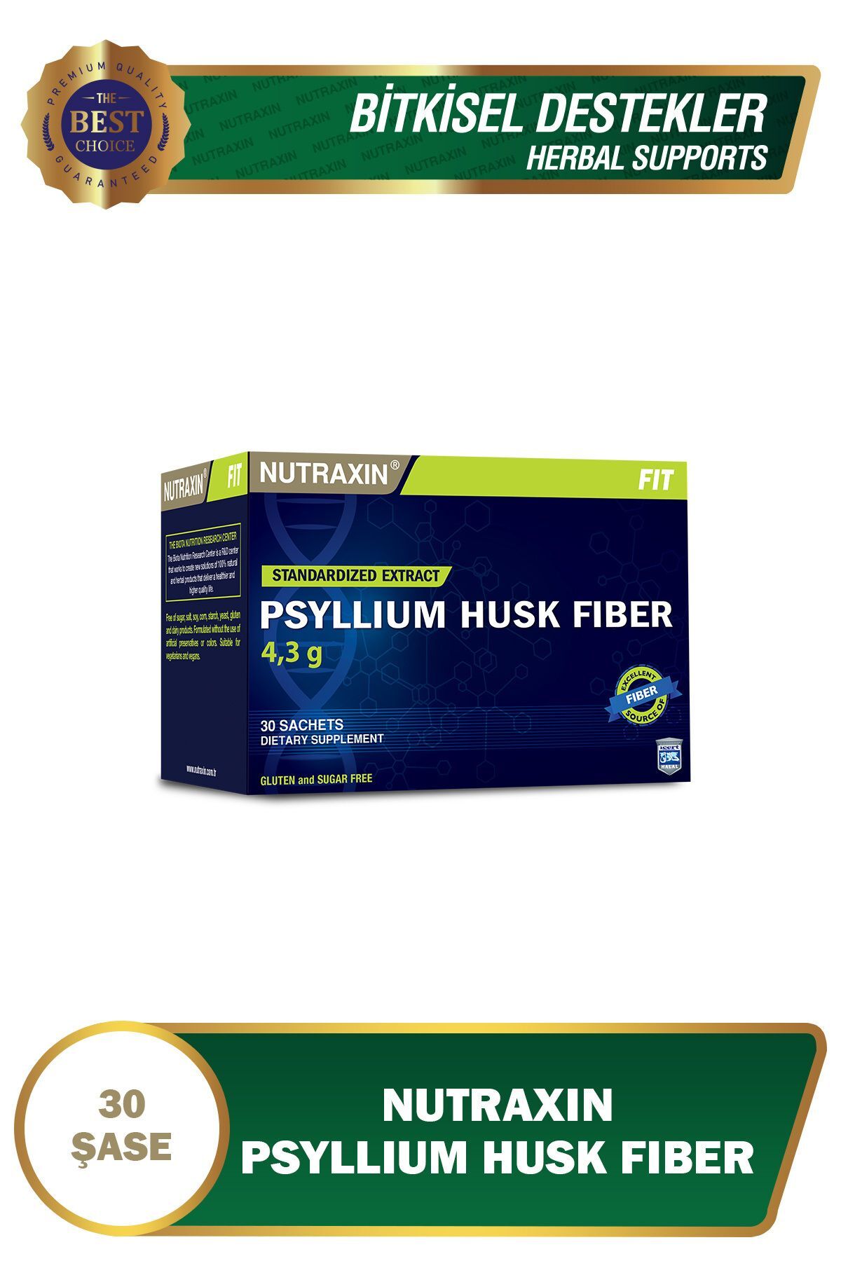 Psyllium Husk Fiber 30 Saşe