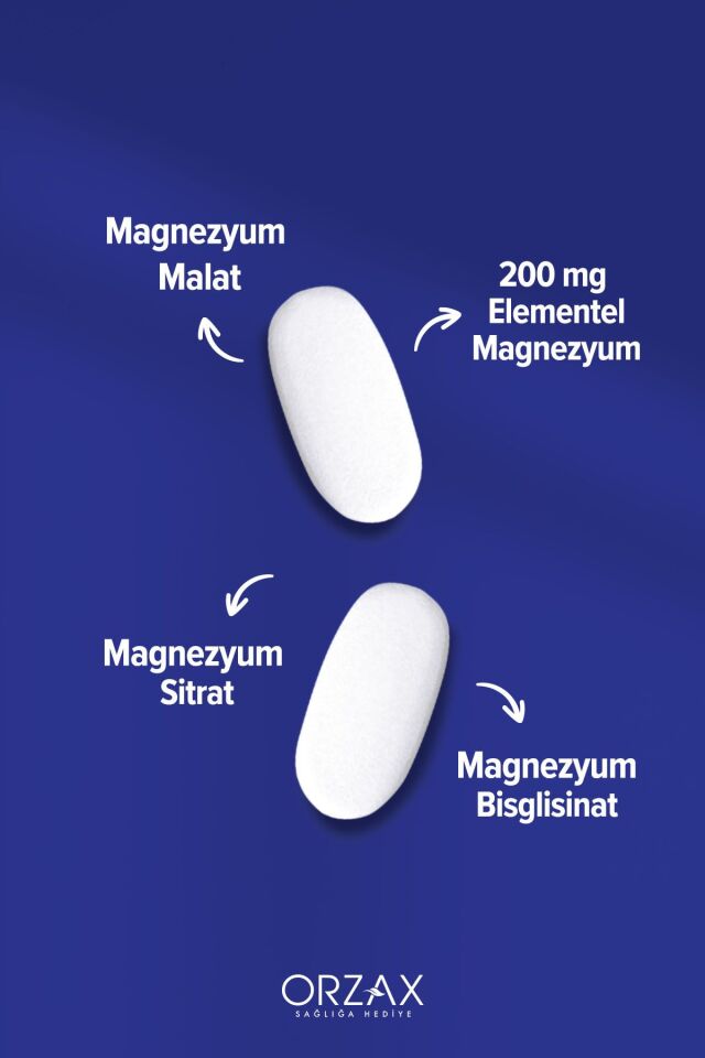 Extramag 200 Mg Magnezyum Içeren Takviye Edici Gıda 60 Tablet