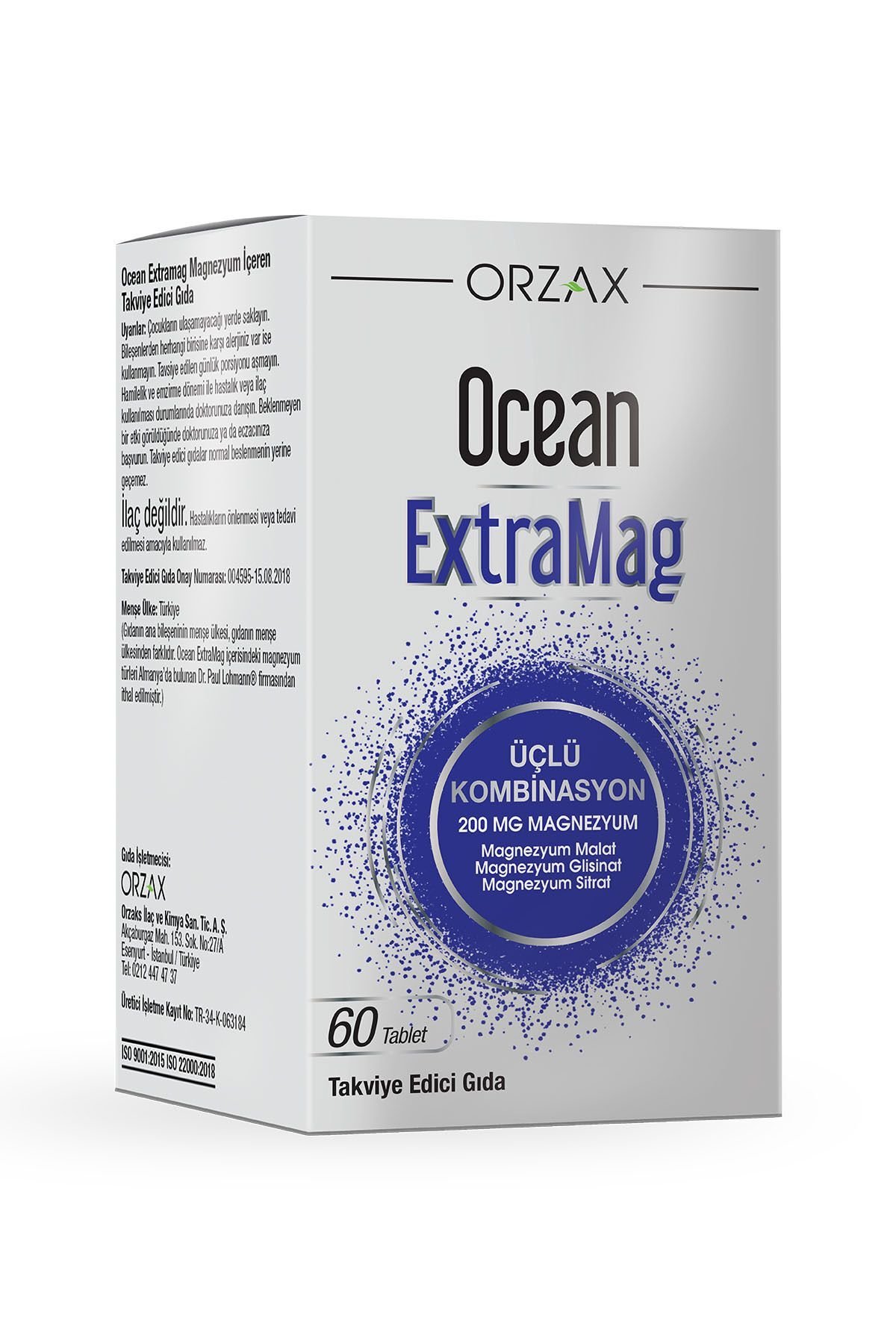 Extramag 200 Mg Magnezyum Içeren Takviye Edici Gıda 60 Tablet