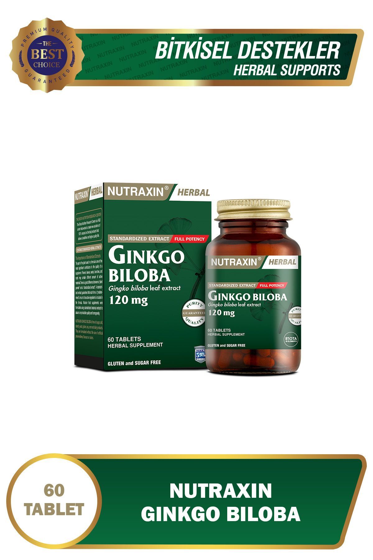 Ginkgo Biloba 120 Mg 60 Kapsül