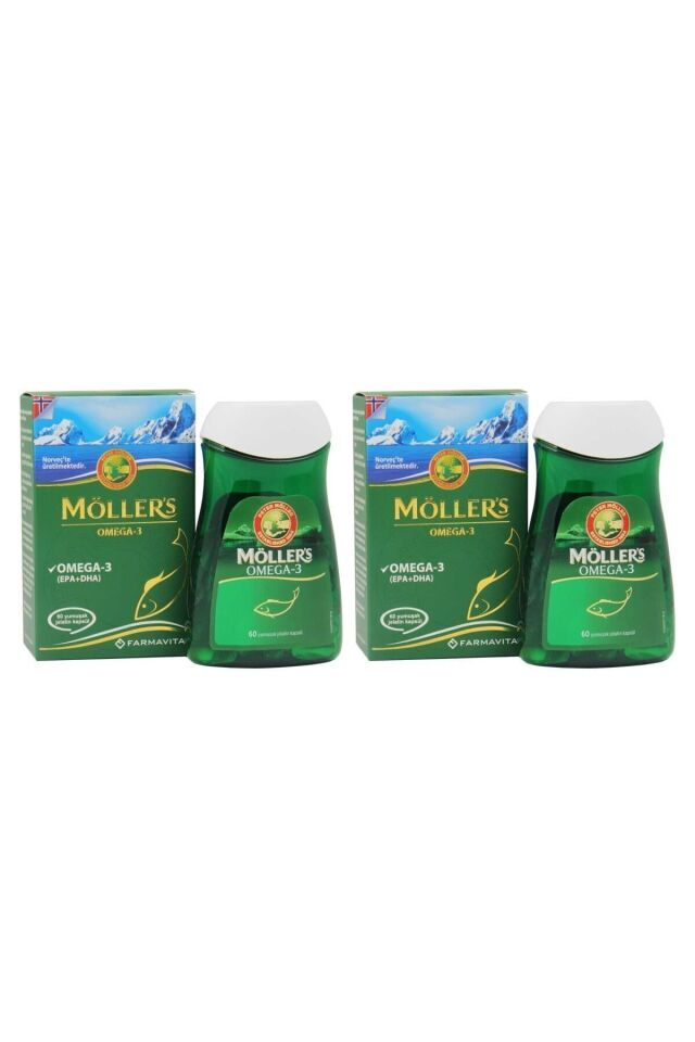Möller's Omega 3 Balık Yağı 60 Kapsül 2'li Paket
