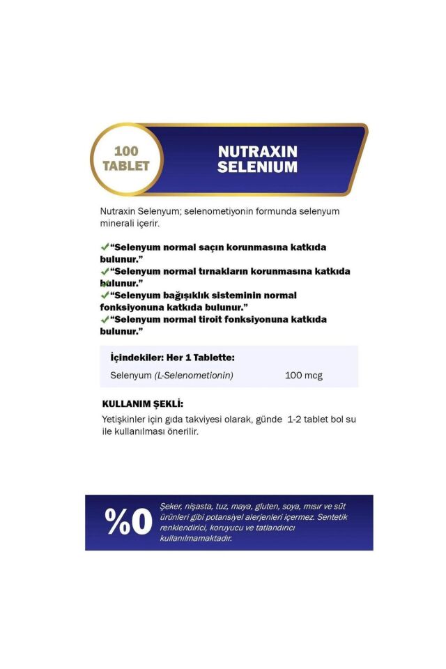Selenium 100 Mcg 100 Tablet-