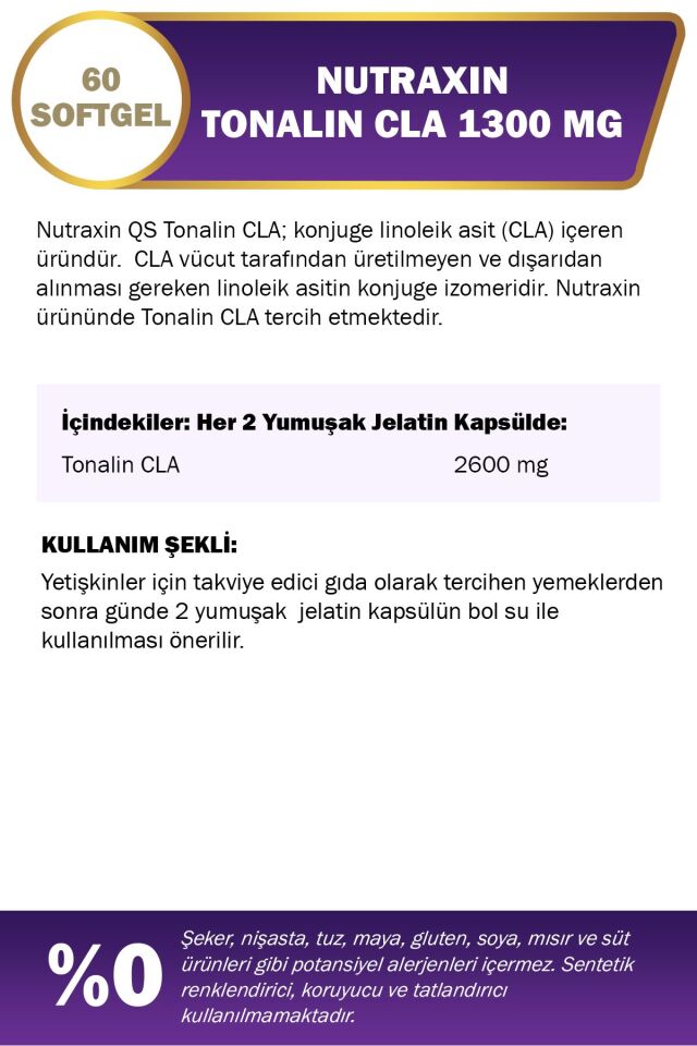 Tonalin Cla 1300 Mg 60 Soft Jel - Aspir