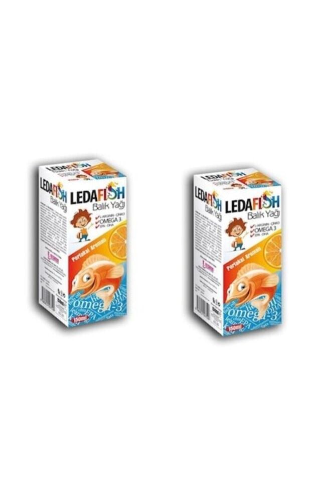 Ledafish Balık Yağı Portakal Aromalı 150 ml 2 Adet