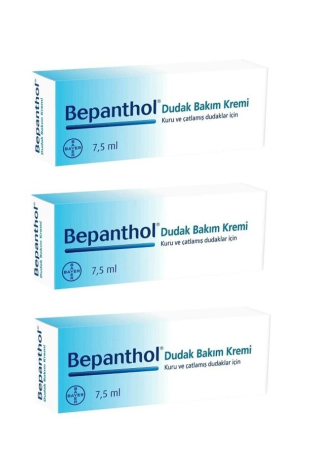 E Vitamini Içeren Dudak Bakım Kremi 7.5 ml - 3'lü Paket