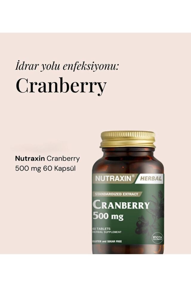 Cranberry - Turna Yemişi 500 Mg 60 Tablet-