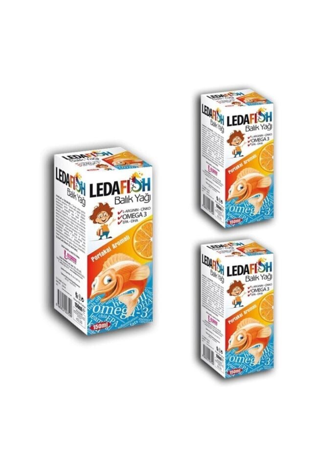 Ledafish Balık Yağı Şurup 150ml X3 Adet