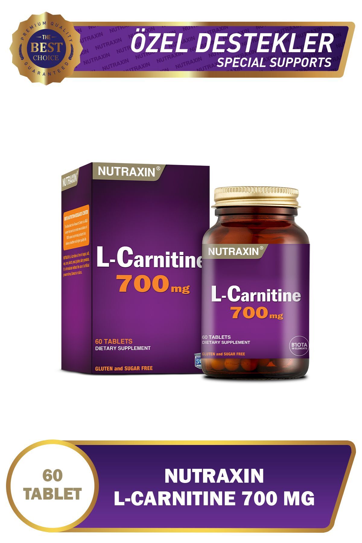L-Carnitine 700 mg 60 Tablet