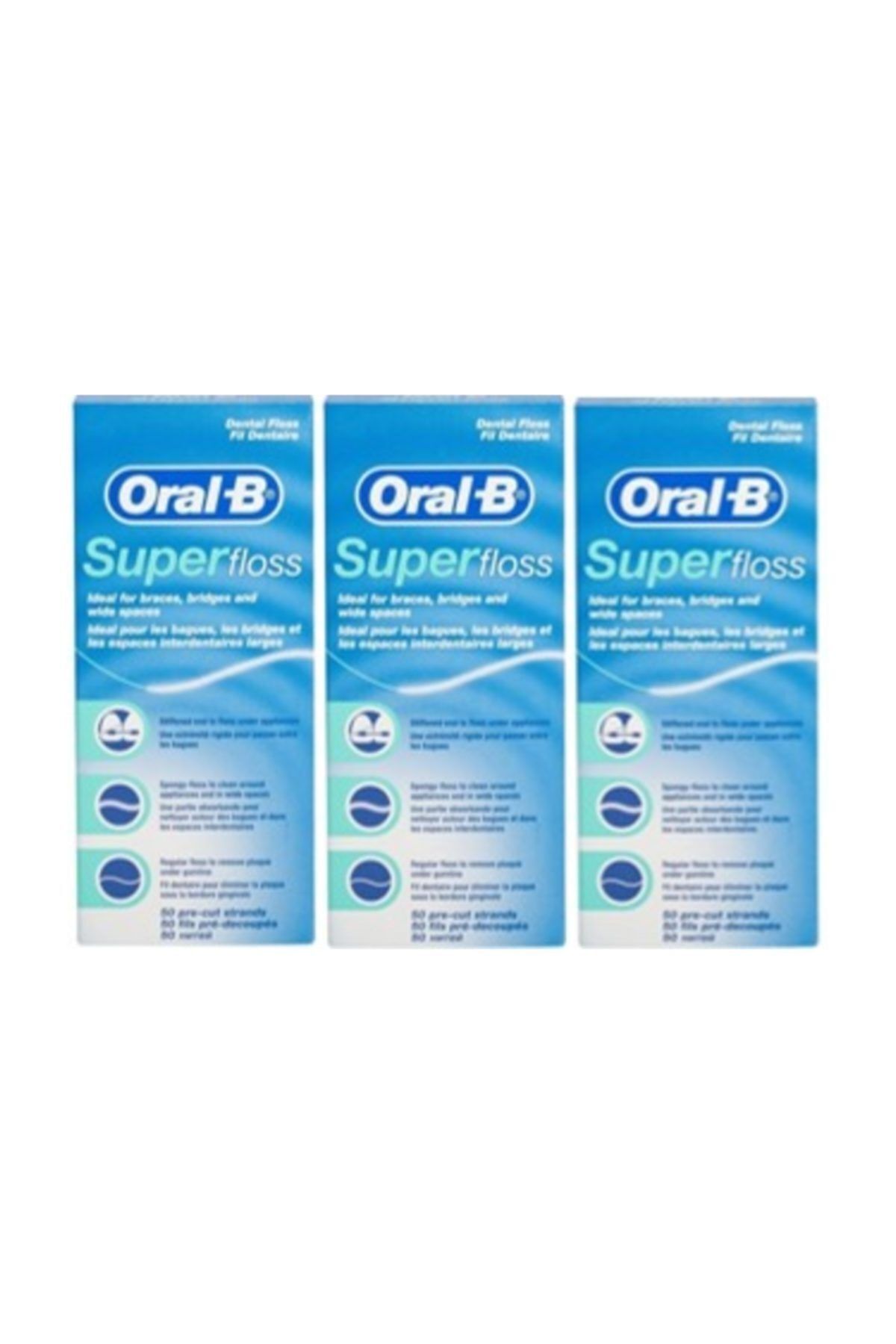 Oral B Super Floss Diş Ipi 50 Adet X 3 Adet