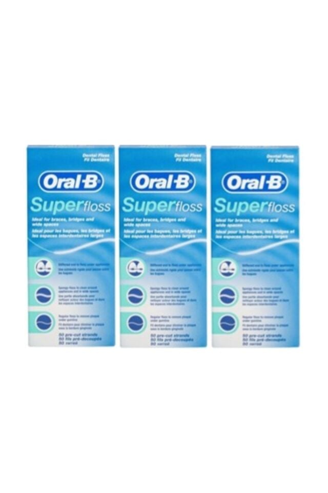 Oral B Super Floss Diş Ipi 50 Adet X 3 Adet