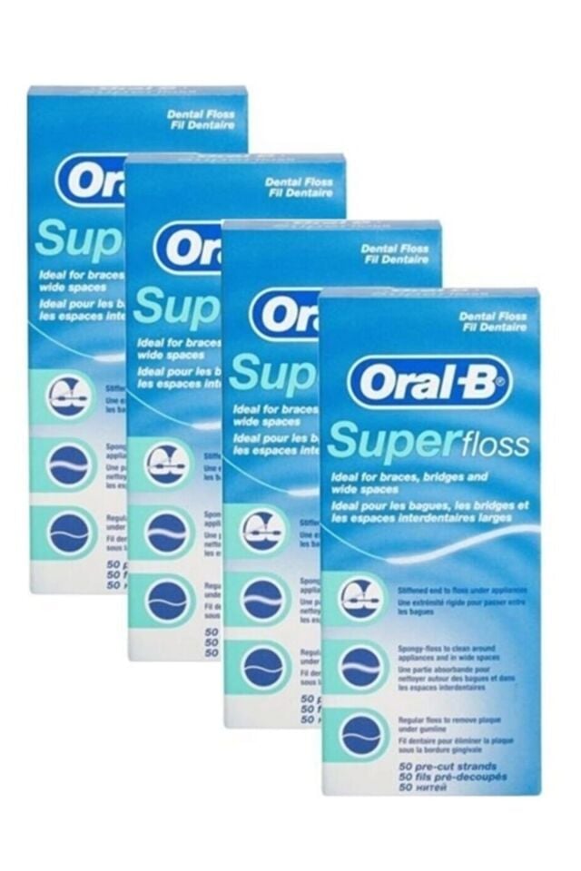 Diş Ipi Super Floss 50 Adet X 4 Adet
