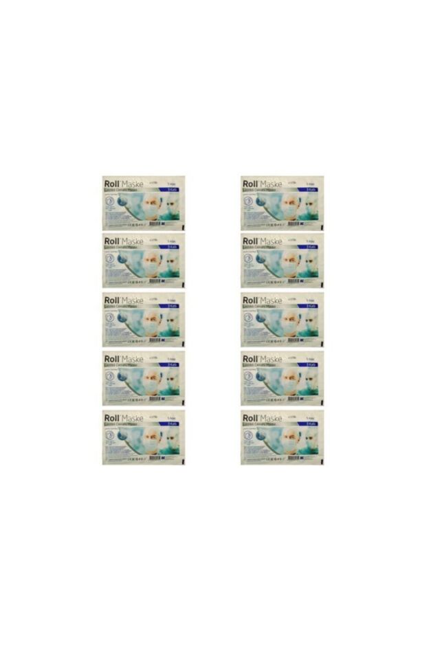 3 Katlı Cerrahi Maske 10 Paket (50 Adet)