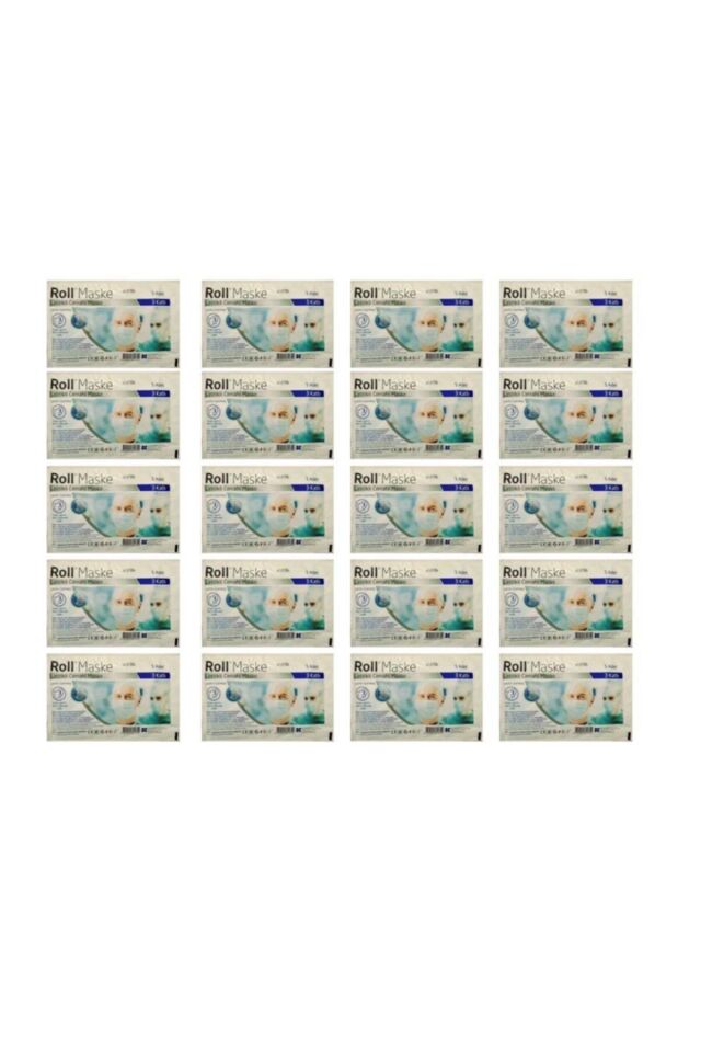 3 Katlı Cerrahi Maske 20 Paket (100 Adet)