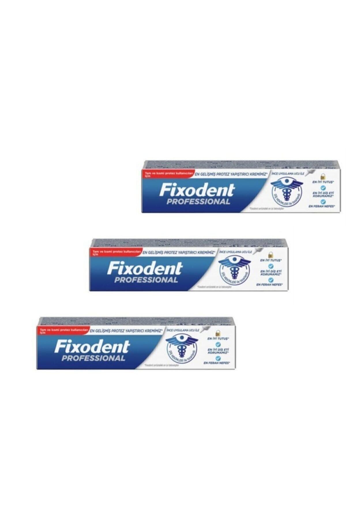 Professional Diş Protez Yapıştırıcı Krem X 3 Kutu
