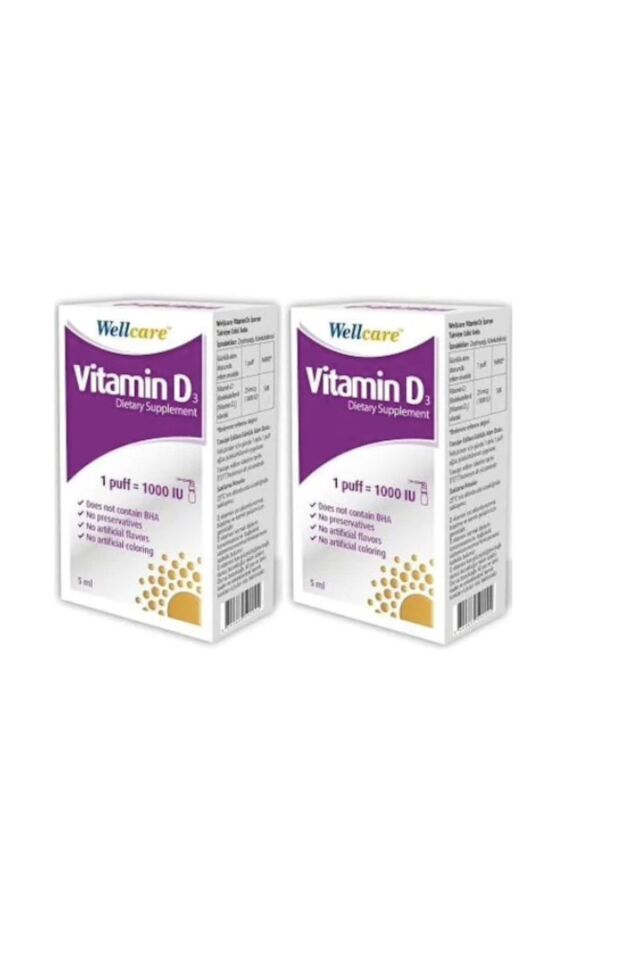 Vitamin D3 1000 Iu 5 Ml Sprey 2'li Paket