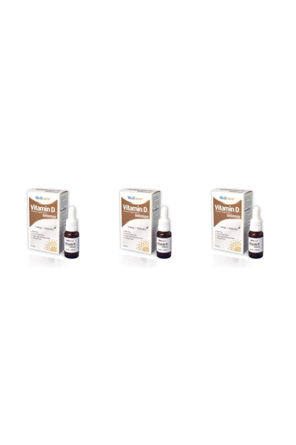 Vitamin D3 Intense 1000 Iu 5 ml Sprey 3'lü Paket