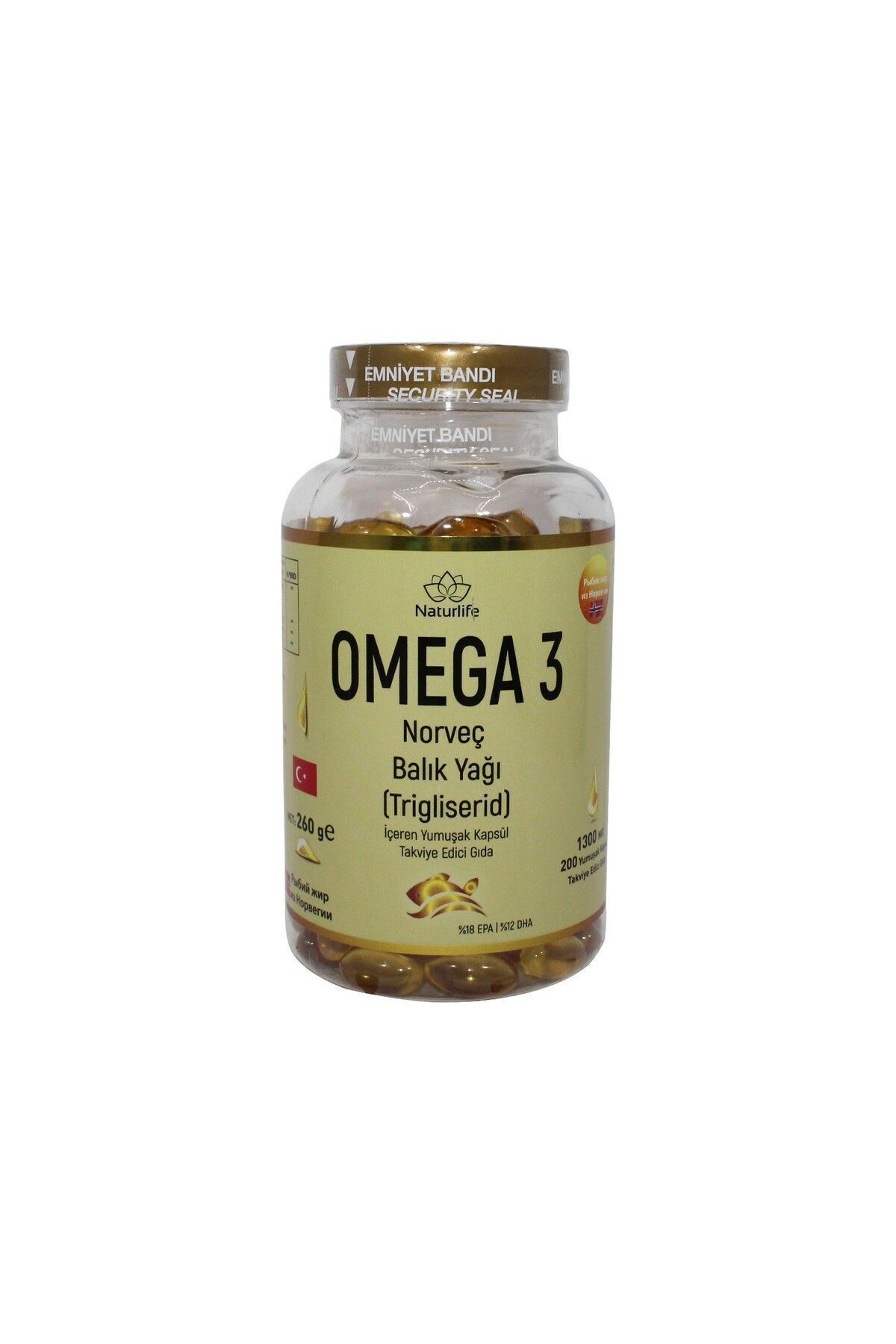 Omega 3 Norveç Balık Yağı 200 Kapsül