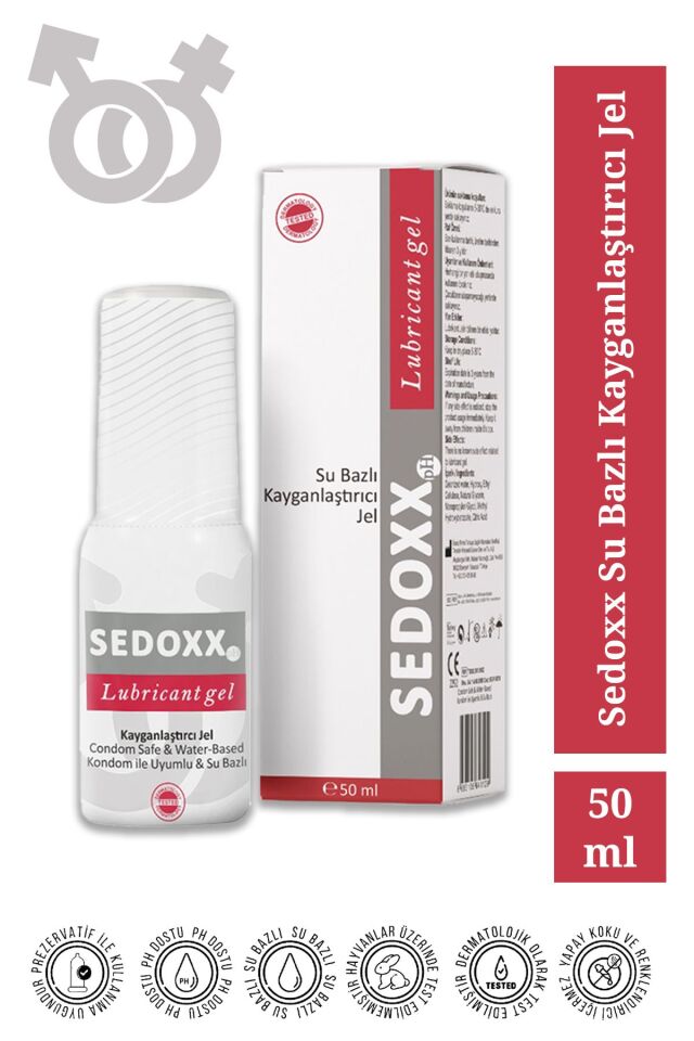 Sedoxx Su Bazlı Kayganlaştıcı Jel 50 ml (LUBRİCANT GEL)