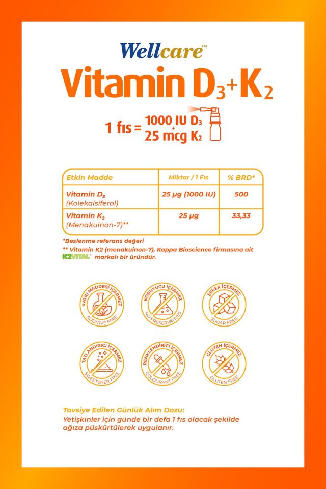 Vitamin D3k2 - 12 ml