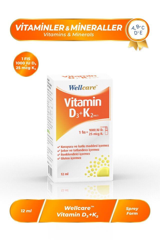 Vitamin D3k2 - 12 ml