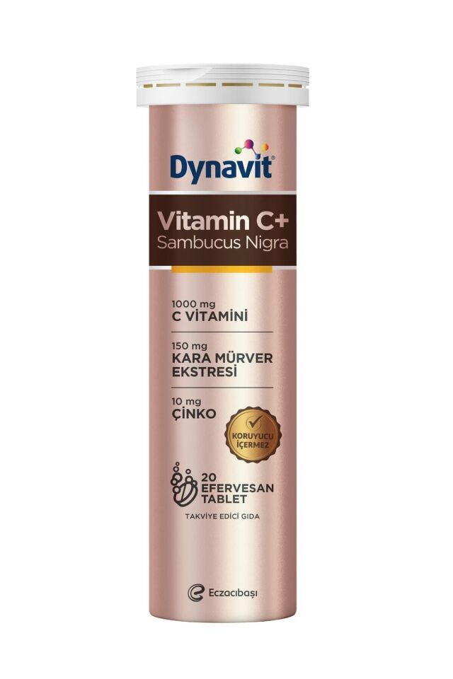 Vitamin C+ Sambucus Nigra 20 Efervesan Tablet