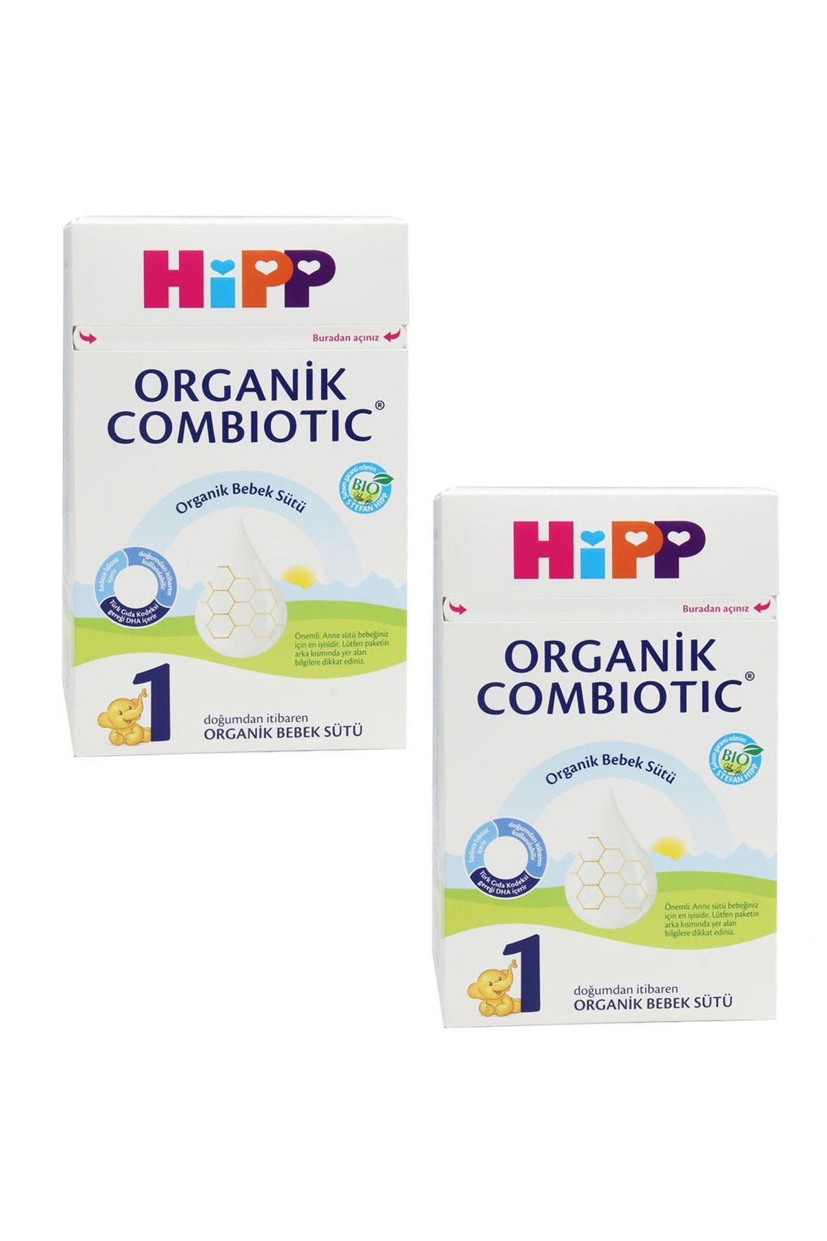 1 Organik Combiotic 800 gr Bebek Sütü 2 Adet