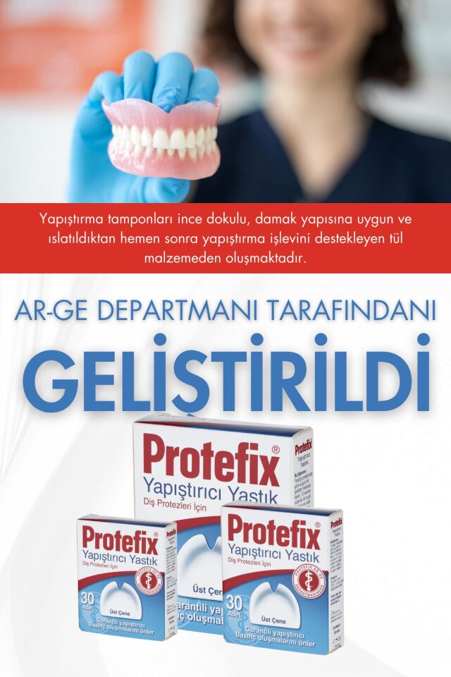 Diş Protezleri Için Üst Çene Yapıştırıcı Yastık 30 Adet