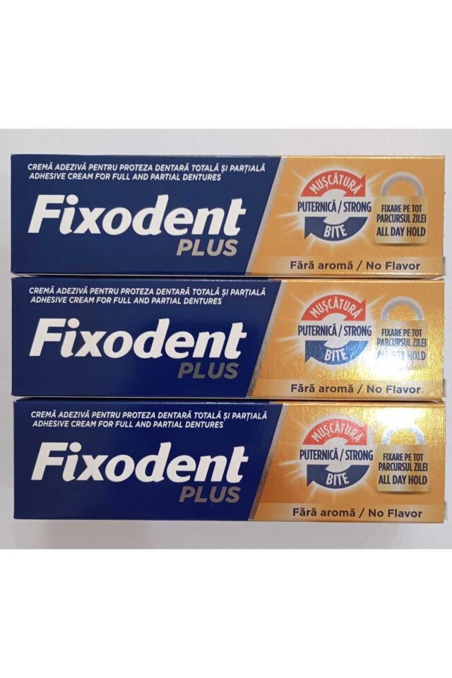 Plus En Iyi Tutuş Diş Protez Yapıştırıcı Krem 40 gr X 3 Adet