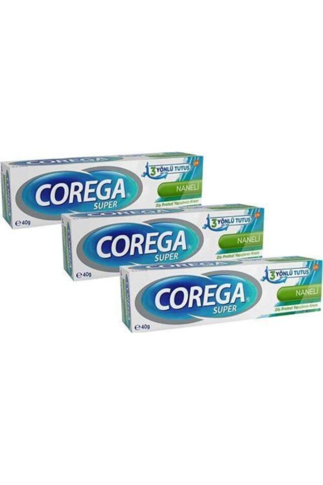 Super Protez Yapıştırıcı Naneli Krem 40gr X 3adet